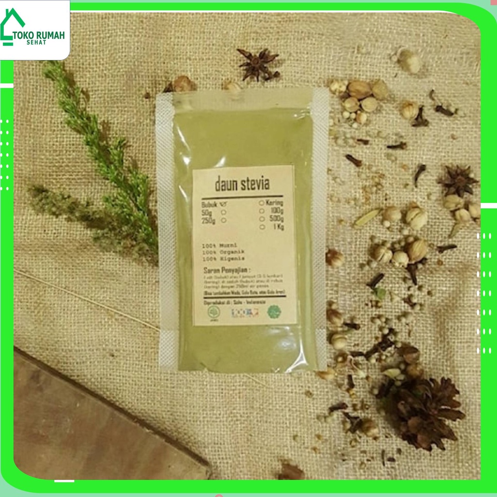 

DAUN STEVIA BUBUK 100 gr - Stevia Rebaudiana - MURNI - JSR