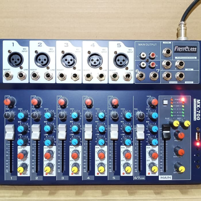 MIXER AUDIO 7 CHANNEL FIRSTCLASS MX 700