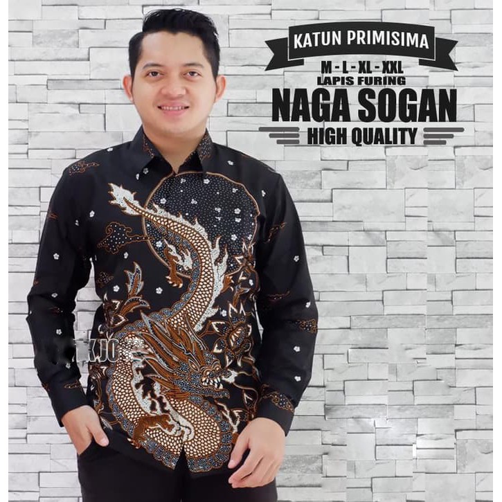 Naga Sogan Kemeja Batik Pria Lengan Panjang Lapis Furing Atasan Modern Premium Murah Produsen ORI PERWIRA MAHESA ASTAGUNA ARIESWARA HANUNG RAJASWA GITARJA UNGU KENCONO UNGU SUKET SEGORO PEKSI NAVY SELING PRASTOWO PROBOSETO MAHKOTA BABON ANGKREM VIJAY 2