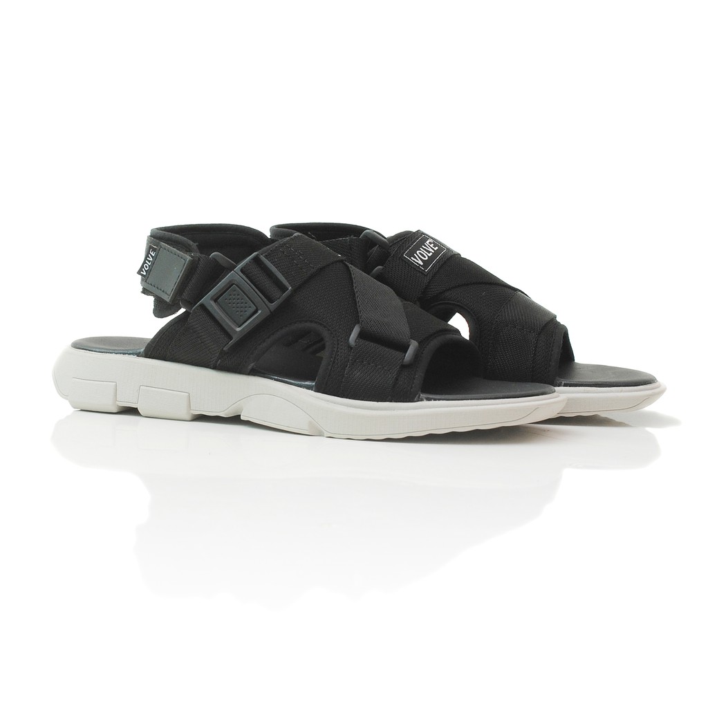 ZENITH BLACK |FORIND x Volve| Sendal Gunung Original Kulit Santai Kasual Pria Lokal Sandal Footwear