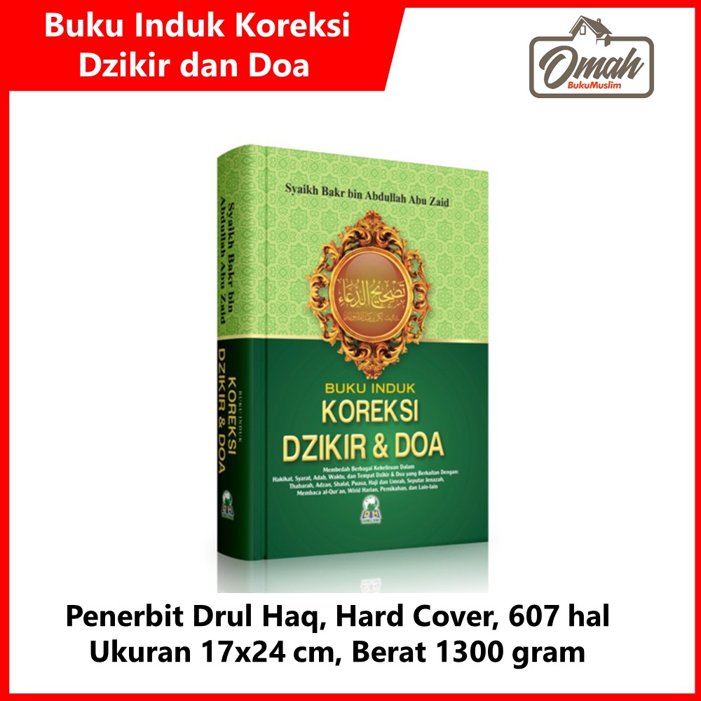 Jual Buku Induk Koreksi Dzikir Dan Doa Penerbit Darul Haq Hard Cover