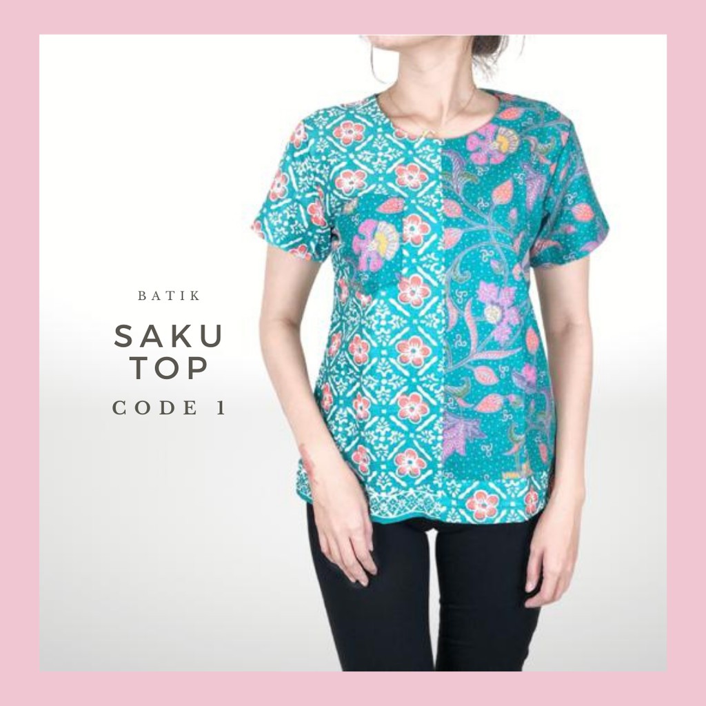 COMFORTCLOTHES9 REAL PICT ATASAN BATIK WANITA SAKU COMFORTCLOTHES9 REAL PICT ATASAN BATIK WANITA SAKU