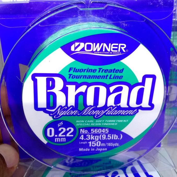 Senar / Tali Pancing Owner Broad 150M/ Nylon Monofilament 56045 - 0.30
