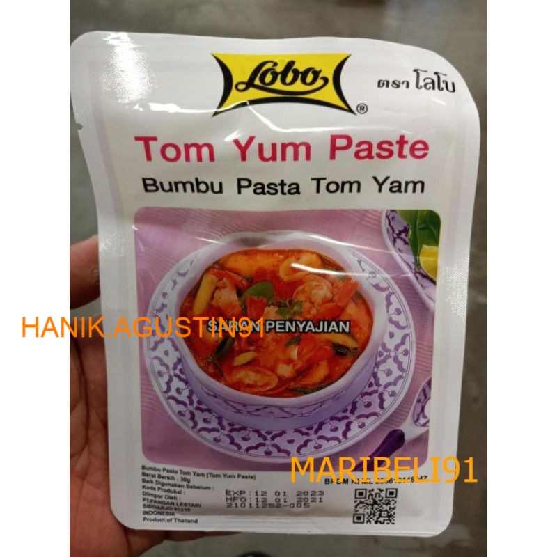 Jual Lobo Tom Yum Paste 30gr Shopee Indonesia