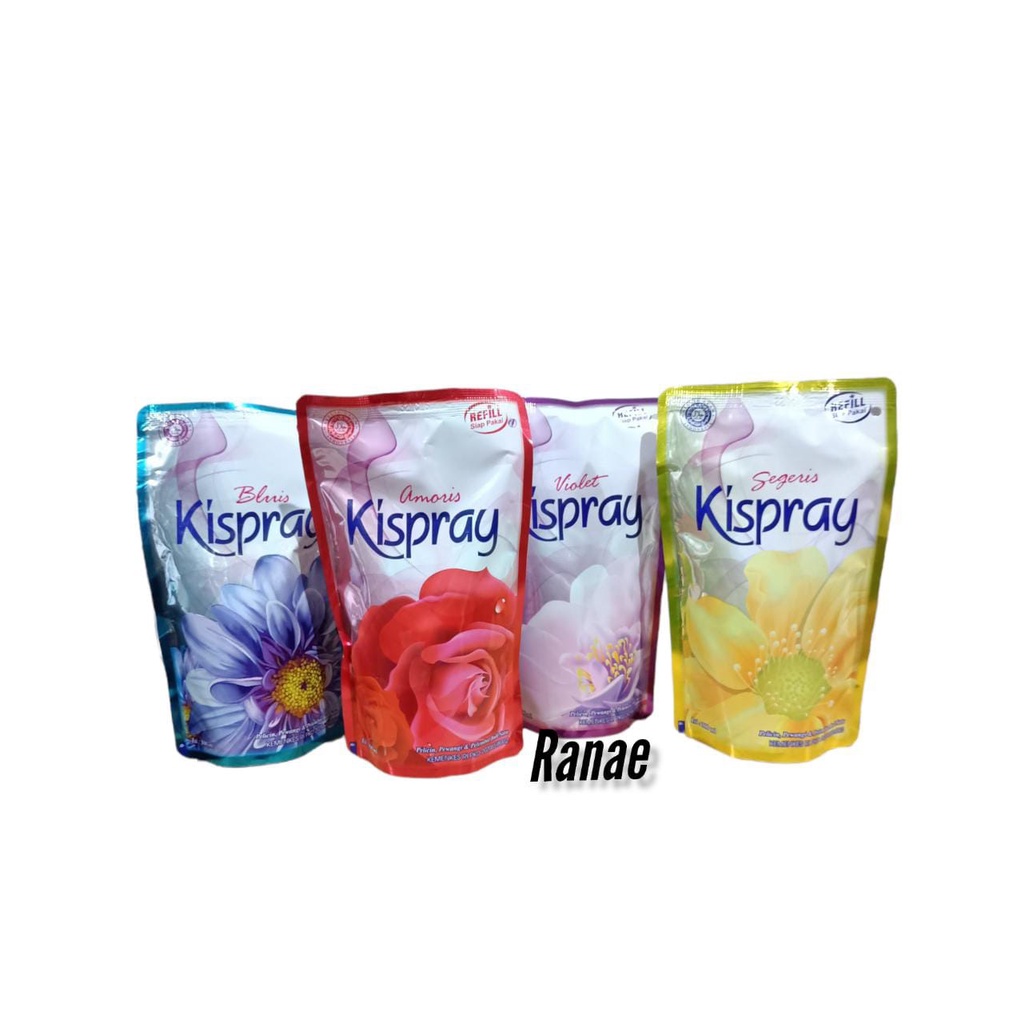 Kispray Reffil Pouch 300ml Pelembut dan Pewangi Pakaian