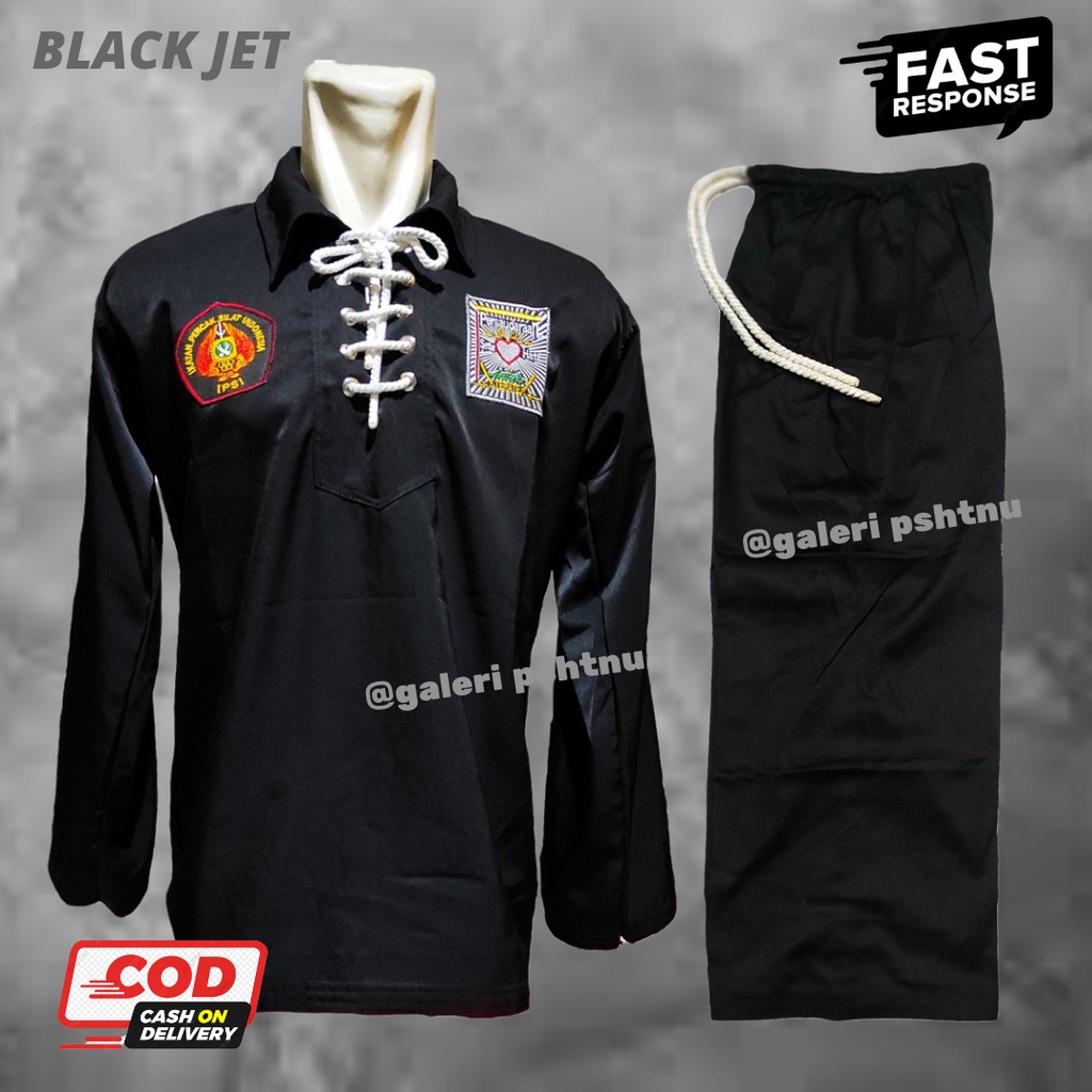 sakral psht warga - sakral warga psht set - sakral ipsi psht - setelan baju warga psht jet black