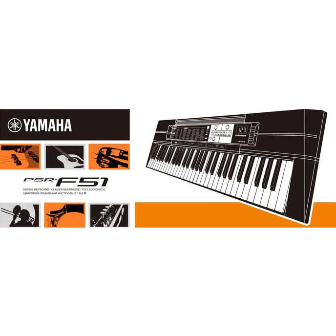 Terlaris  YAMAHA PORTABLE KEYBOARD PSRF51 / PSR F51 / F 51 / PSRF 51 / PSR-F51 Sale