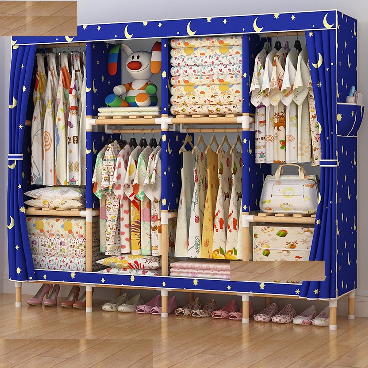 LEMARI vintage RAK BAJU PAKAIAN KAIN PORTABLE wood kayu furniture sale