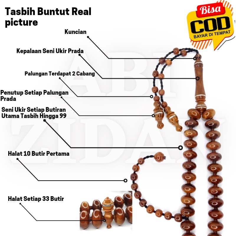 TASBIH KAOKAH EXCLUSIVE ABI ZIDAN TASBEE EKSKLUSIF KAUKAH KOKKAH