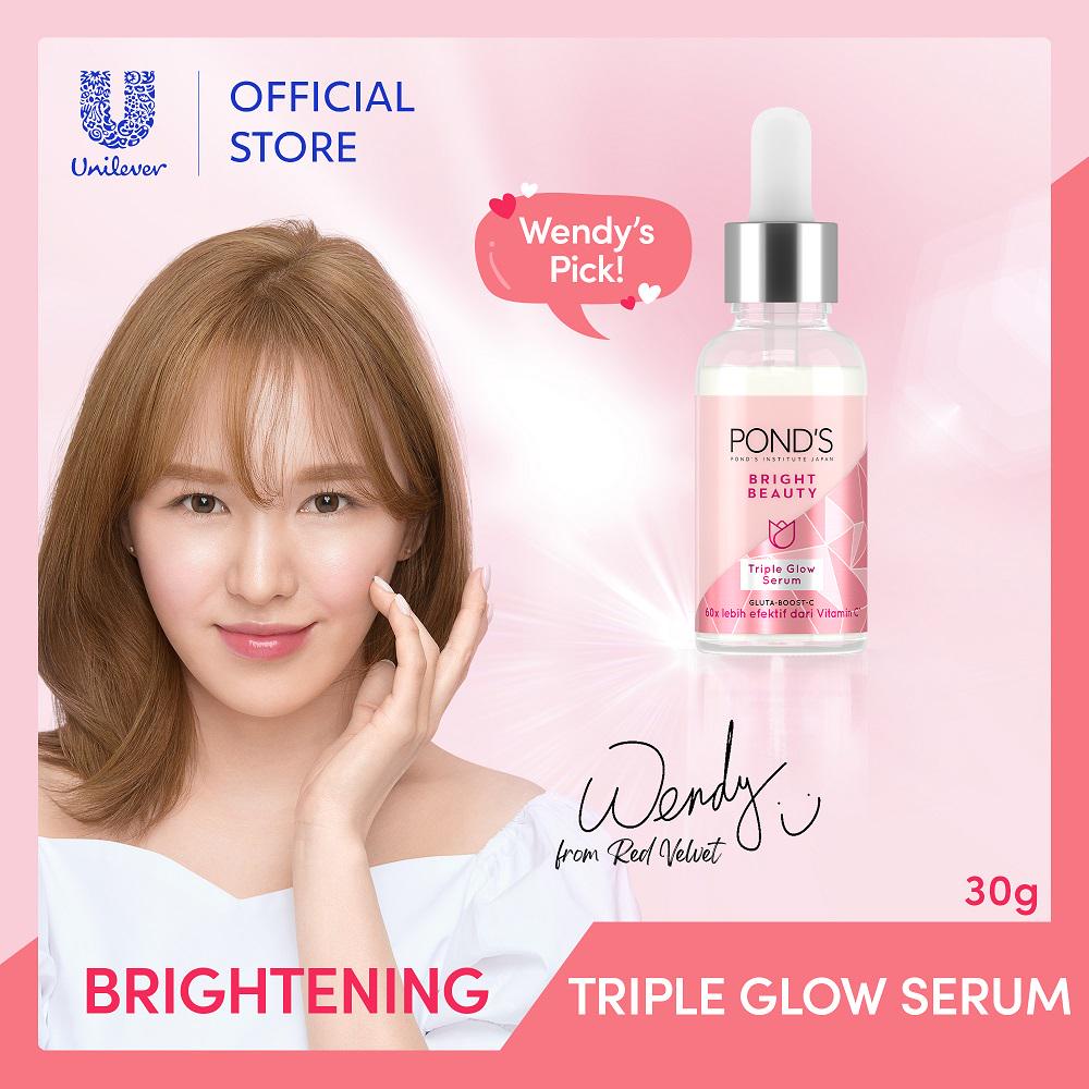 Ponds Triplegrow Serum Wajah Brightening Serum Bright Beauty W Hyaluronic&amp;Niacinamide 30G