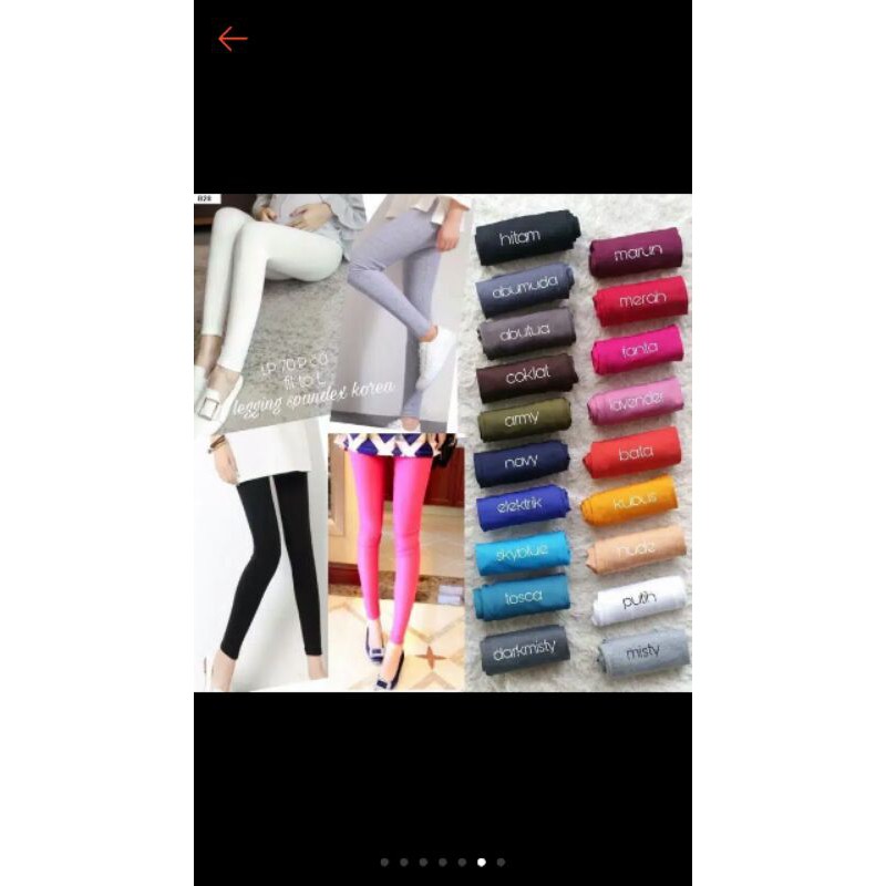 Celana legging polos panjang bahan jersey spandek grosir termurah