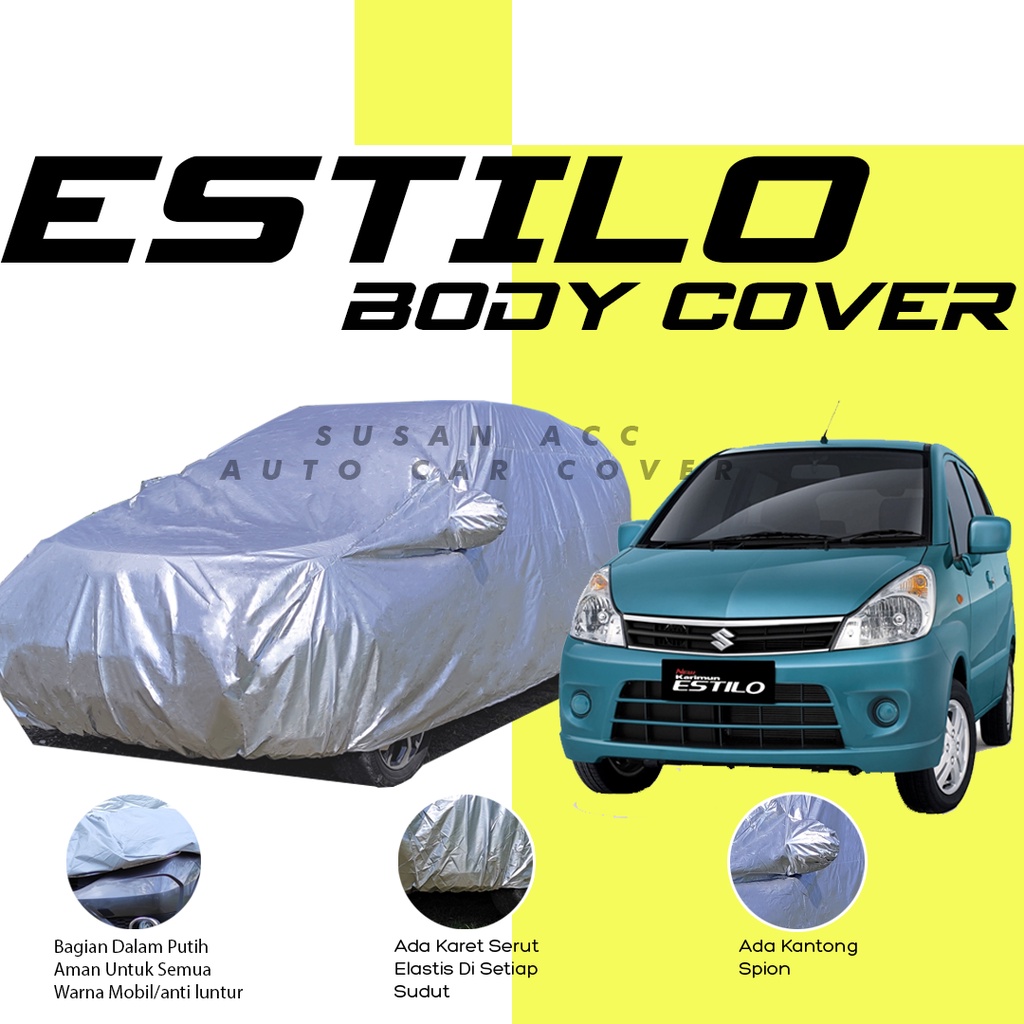 Cover Mobil KARIMUN ESTILO / Sarung Mobil Karimun /Selimut Mobil Estilo /Mantel Mobil Karimun Estilo/Sarung Mobil Estilo/brio/brio rs/brio satya/avanza/avanza veloz/avanza lama/xenia/mobilio/hrv/katana/calya/sigra