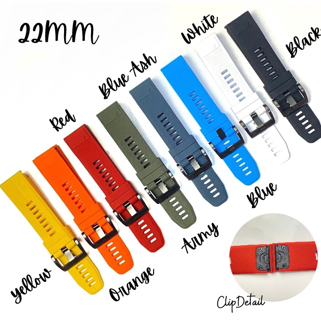 STRAP GARMIN 26MM / 22MM / STRAP GARMIN FENIX FORERUNNER PREMIUM QUALITY / STRAP GARMIN FENIX 5 / 5S