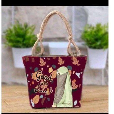 totebag /tas hijab /tas print 3D/ tas tali sumbu /totebag tali sumbu /tas kekinian