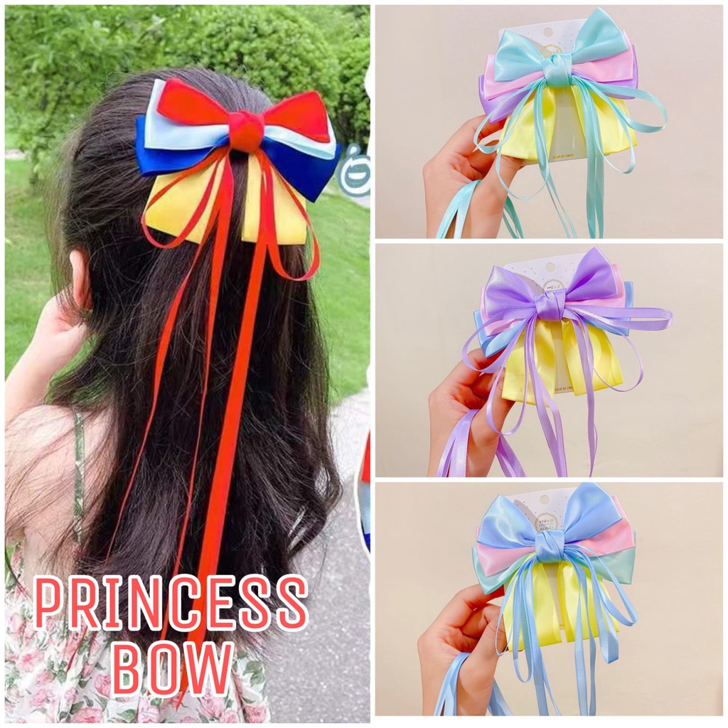 PRINCESS BOW JEPIT PITA RAMBUT ANAK PRINCES AKSESORIS KOREA IMPORT FASHION LUCU