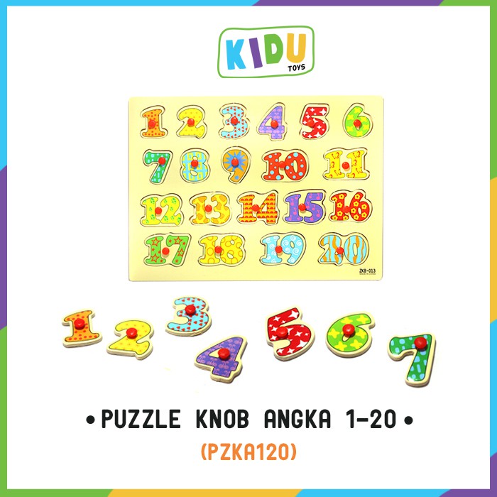 Mainan Anak Puzzle Knob Part 3 Kidu Toys