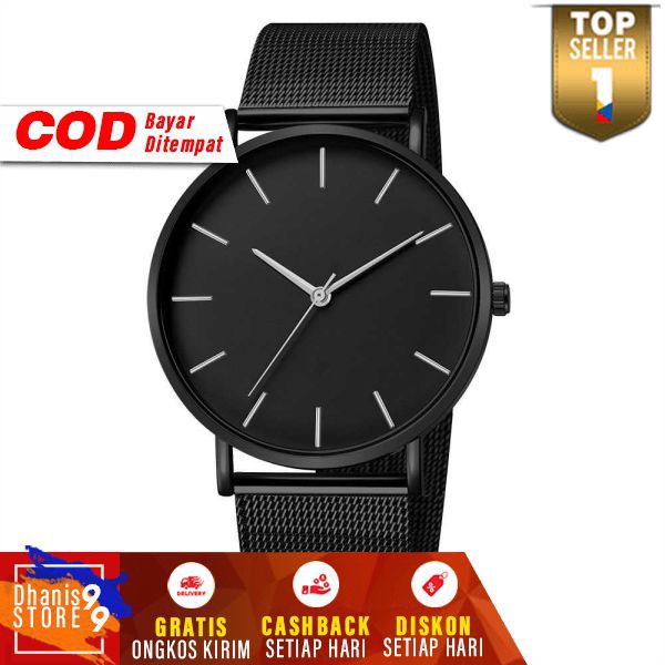 Relogio Jam Tangan Kasual Pria Milanese Stainless Steel Man Accessories Masculino Watch