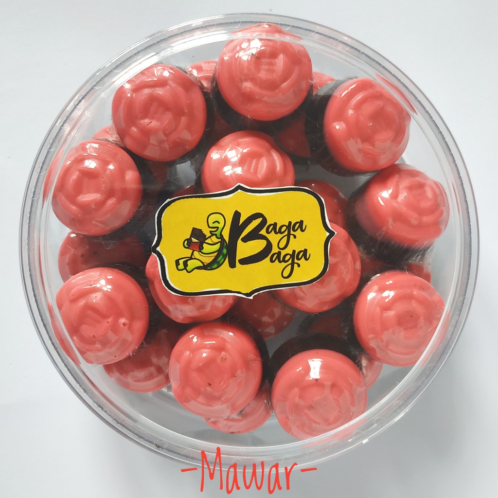 

Coklat karakter Bunga mawar 200gr - HALAL MUI -DINKES P-IRT cokelat kiloan toples chocolate