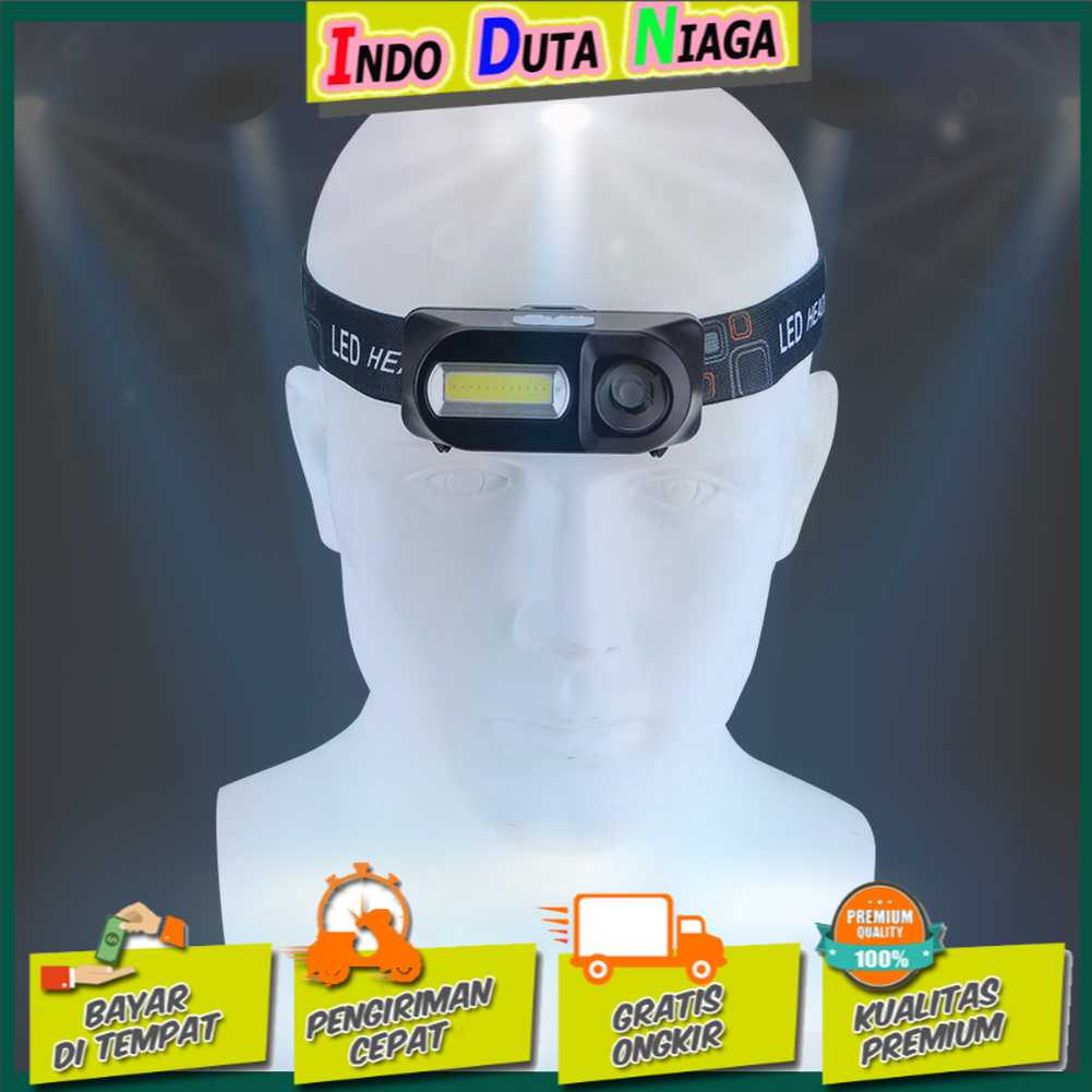 IDN TOOLS - TaffLED Headlamp Flashlight Headlight LED 3 Modes COB - KX-1804