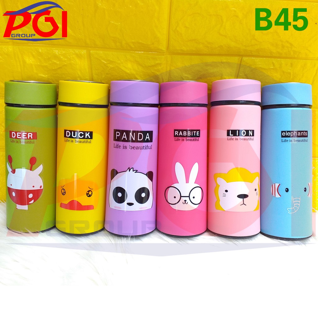 B ( B45 ) MY BOTTLE KACA SIX OUP ANIMAL / BOTOL MINUM / KWALITAS TERBAIK