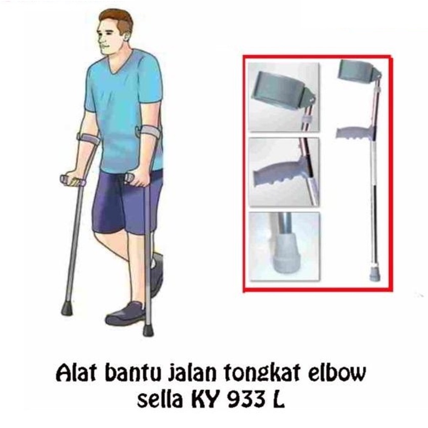 Tongkat Siku / Tongkat Jalan Elbow Sella / Tongkat Elbow Siku (Satuan)/ Tongkat siku|Tongkat Elbow|T