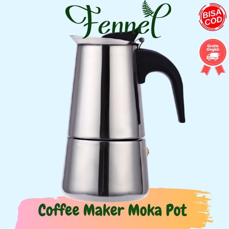 Teko Kopi Espresso Coffee Maker Moka Pot Stovetop Filter Z20