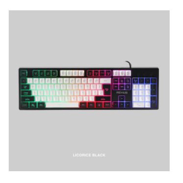 Keyboard gaming rexus wired usb 2.0 membrane rainbow full size 104 keys for pc laptop k9-e rx-k9e