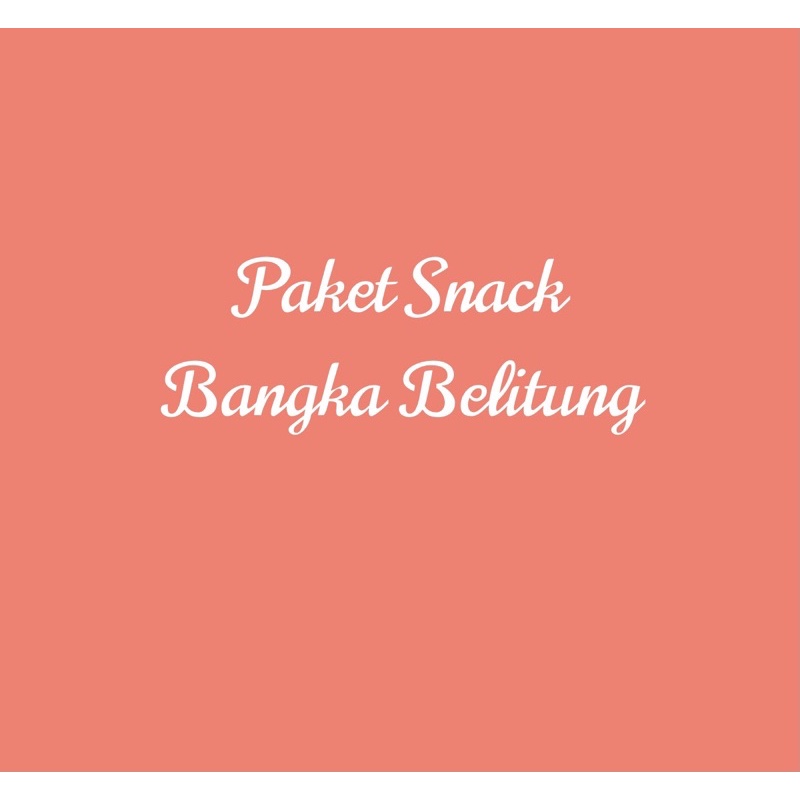 

Paket snack bangka belitung