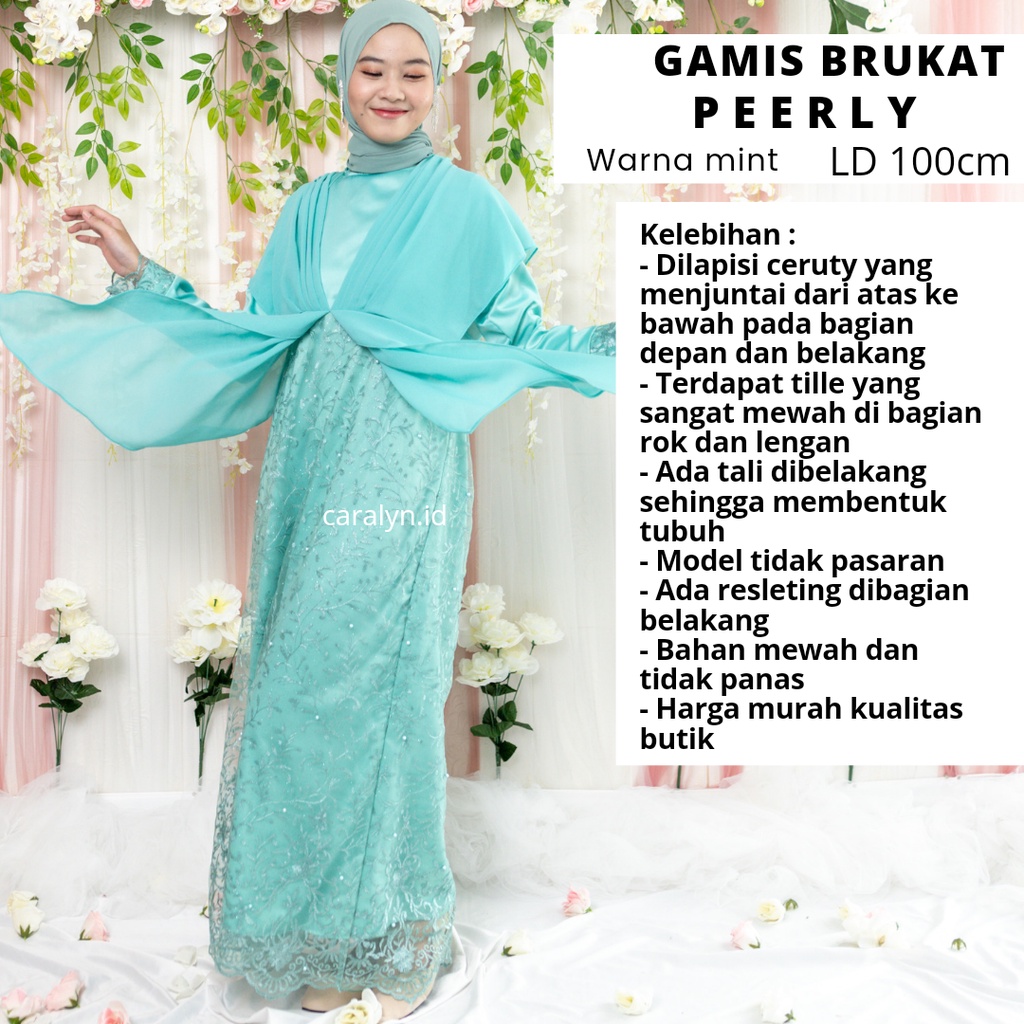 SUPER SALE GAMIS TERBARU MUSLIMAH TERBARU KONDANGAN LEBARAN REMAJA PEERLY