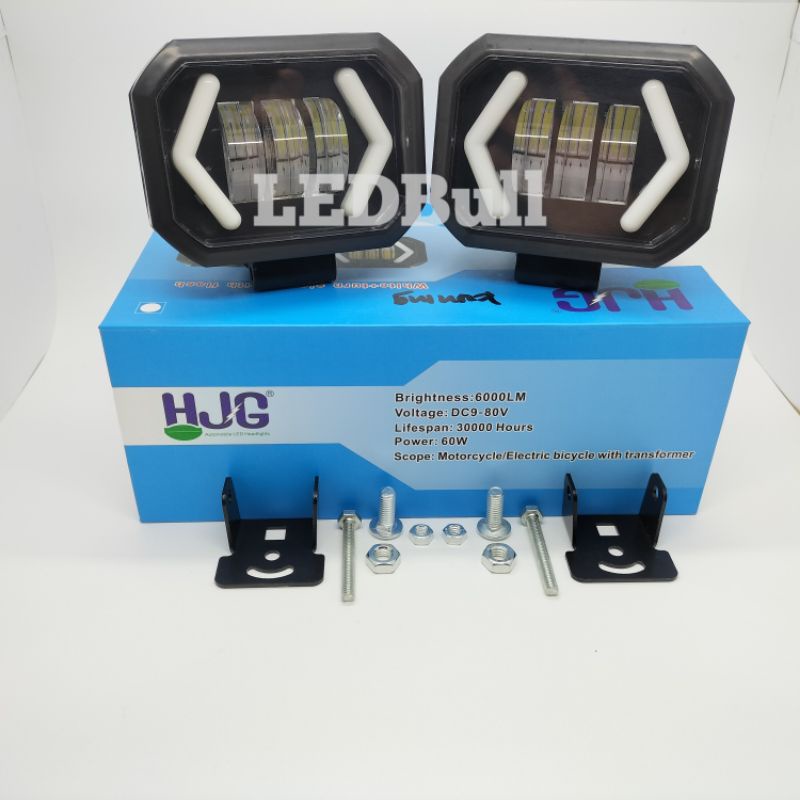 Lampu tembak sorot cwl offroad 3 mata K30 kotak Daymaker mini 3 led