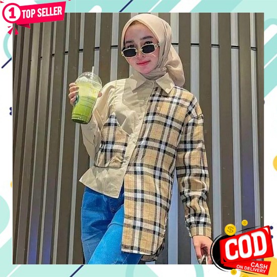 Kemeja Ken / Motif Snake / Kemeja Wanita / Import / Premium / Atasan Murah Oversize Kemeja Oslin | K