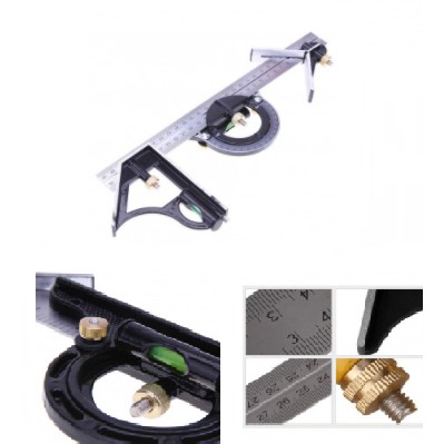 

Penggaris Multifungsi Adjustable Angle Finder 30 cm 3 in 1 Waterpass Jangka