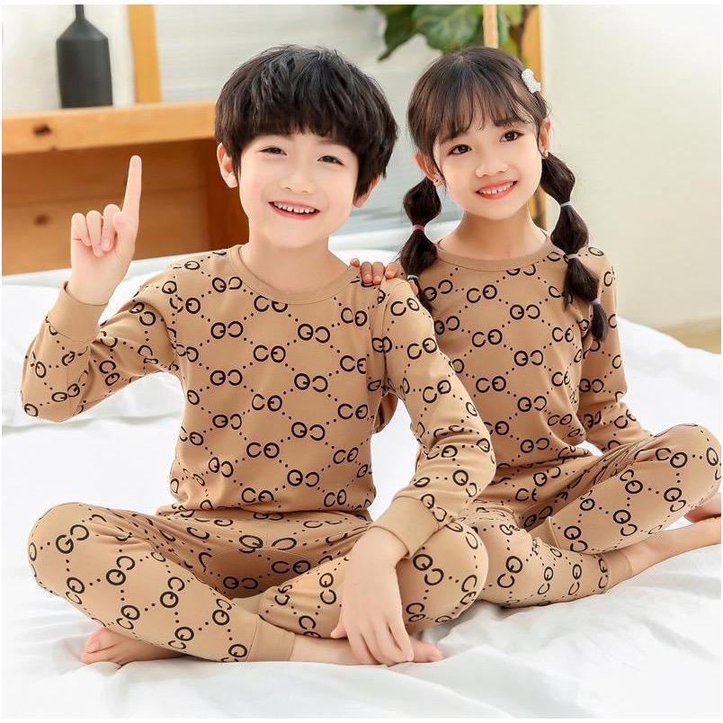 dealshop BAJU TIDUR ANAK LENGAN PANJANG UNTUK 1-10 TAHUN/STELAN ANAK LAKI LAKI/STELAN ANAK PEREMPUAN/STELAN ANAK/PIYAMA ANAK