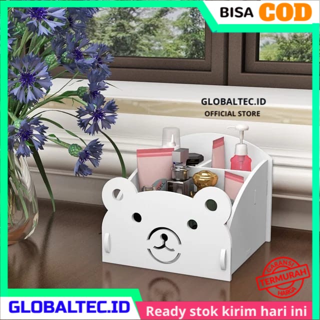 Rak Kosmetik Mini Minimalis Murah Aesthetic Vintage Shabby Chic DIY Portable Kecil Simpel Praktis De