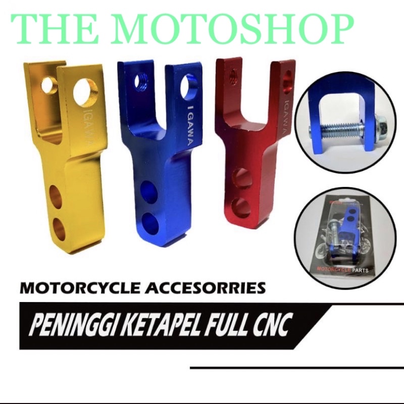 Peninggi Shock Shockbreaker Belakang Motor Matic Import Variasi Full Cnc Vario Mio Beat Xeon Scoopy dll