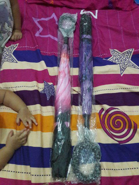 Payung Terbalik Reverse Umbrella Gagang C Kazbrella ( Bunga )