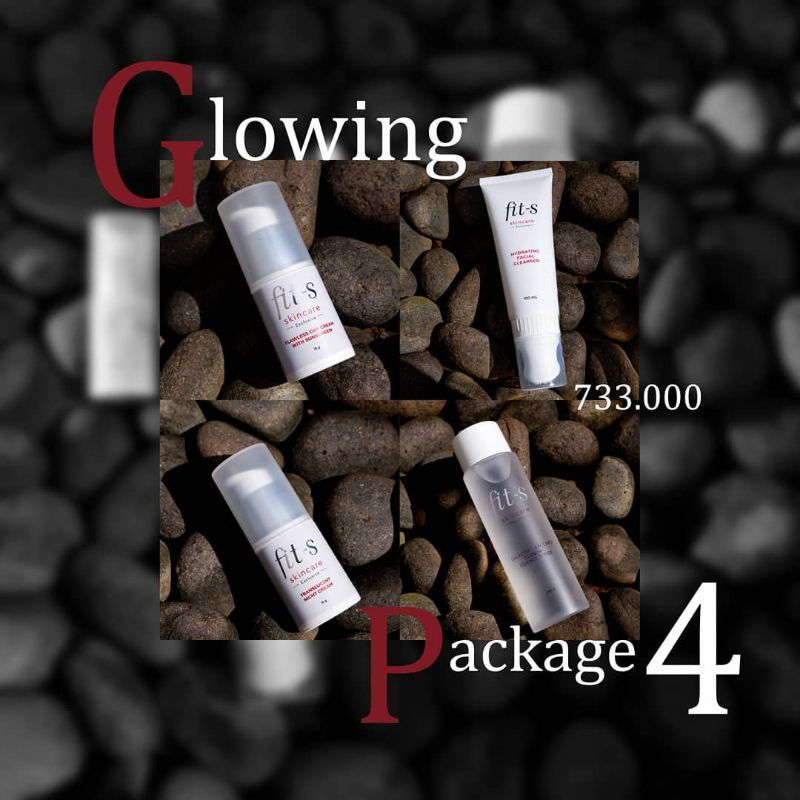 [READY STOCK]PAKET GLOWING 4 FITSSKINCARE /GLOWING PACKAGE 4/Fits Skincare Fit-s by Fitri Salhuteru
