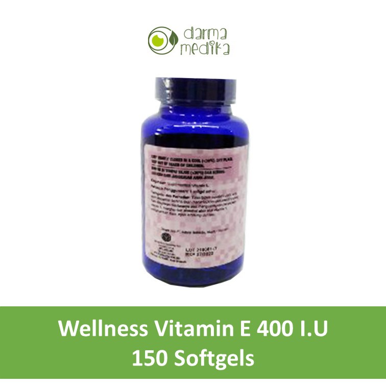 Wellness Vitamin E 400IU 400 IU 150 SOFTGELs