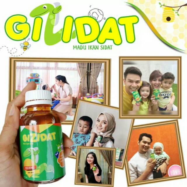 GIZIDAT Original - Vitamin Penambah Nafsu Makan Anak - Madu Gemuk Badan 100% Penggemuk Herbal