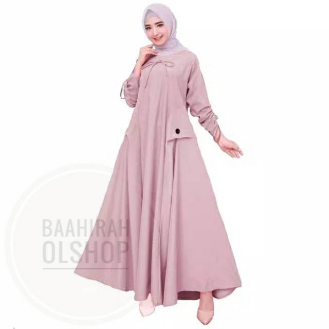 Gamis wanita/gamis polos/gamis pesta/pakaian wanita/gamis syar'i/baju wanita/fashion muslim/gamis