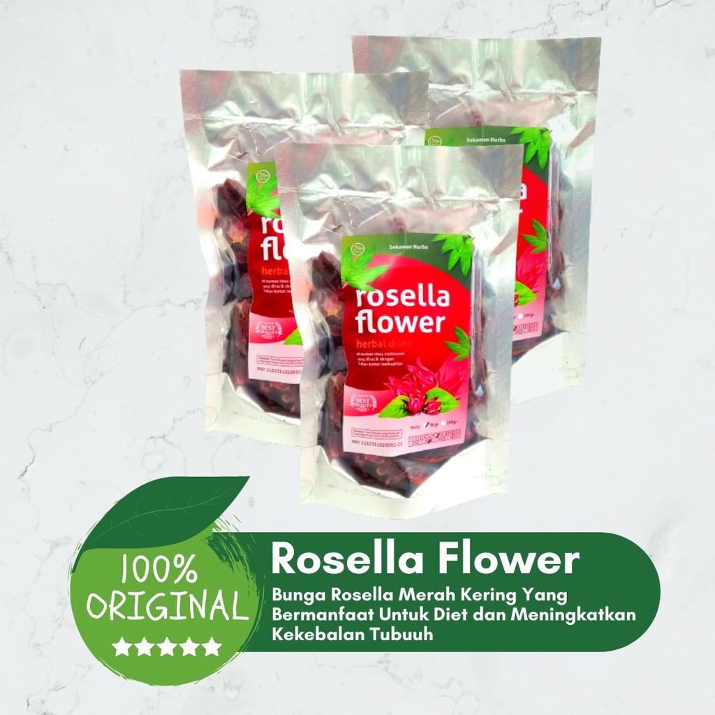 

(BISA COD) Bunga Rosella Kering 50gr | Teh Bunga Rosella | Rosella Flower Herbal Drink