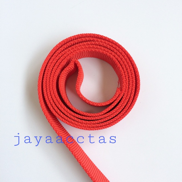 Tali webbing 2.0 cm tubular double merah