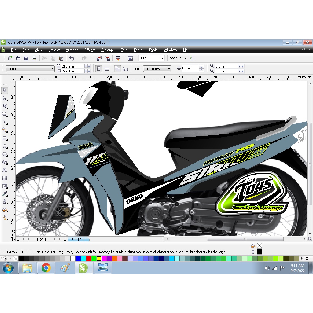 Sticker Striping Sirius vega r new latin Sirius vietnam 2021 uv transparan