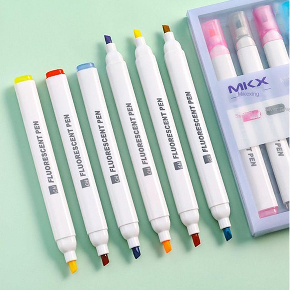 Preva Double-headed Stabilo Perlengkapan Kantor Tanda Kunci Lukisan Garis Grafiti Kepala Miring