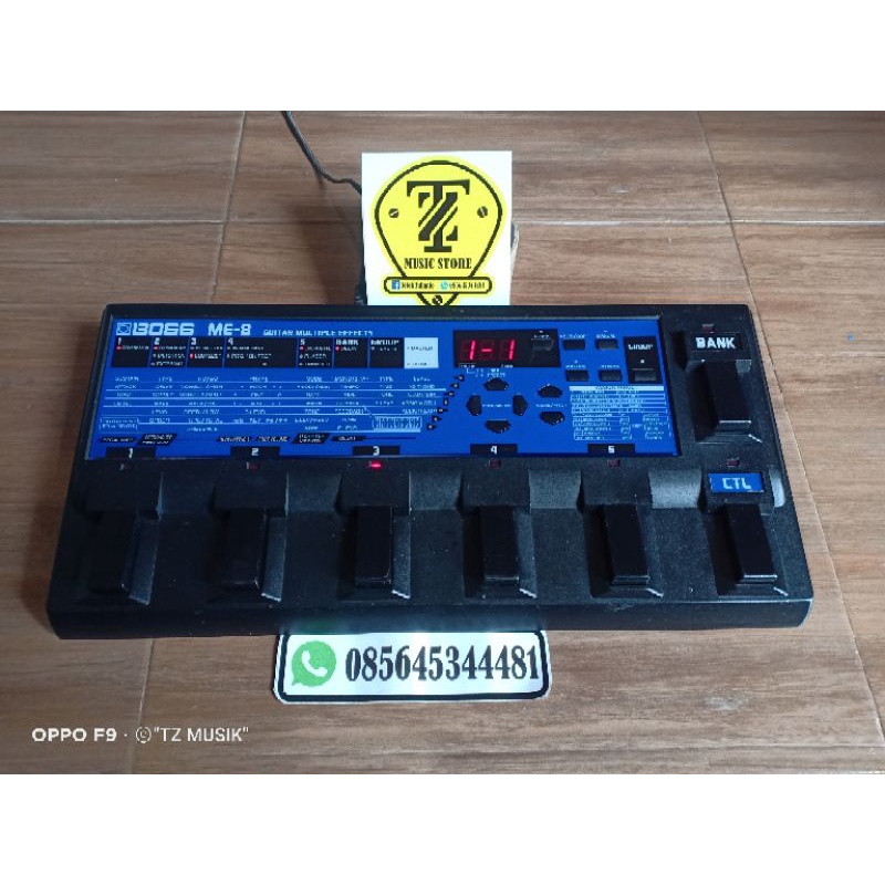 efek gitar boss me8 made in japan