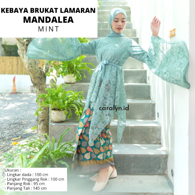 KEBAYA BRUKAT LAMARAN MANDALEA KEBAYA SET ATASAN + ROK KEBAYA TERBARU CARALYN.ID