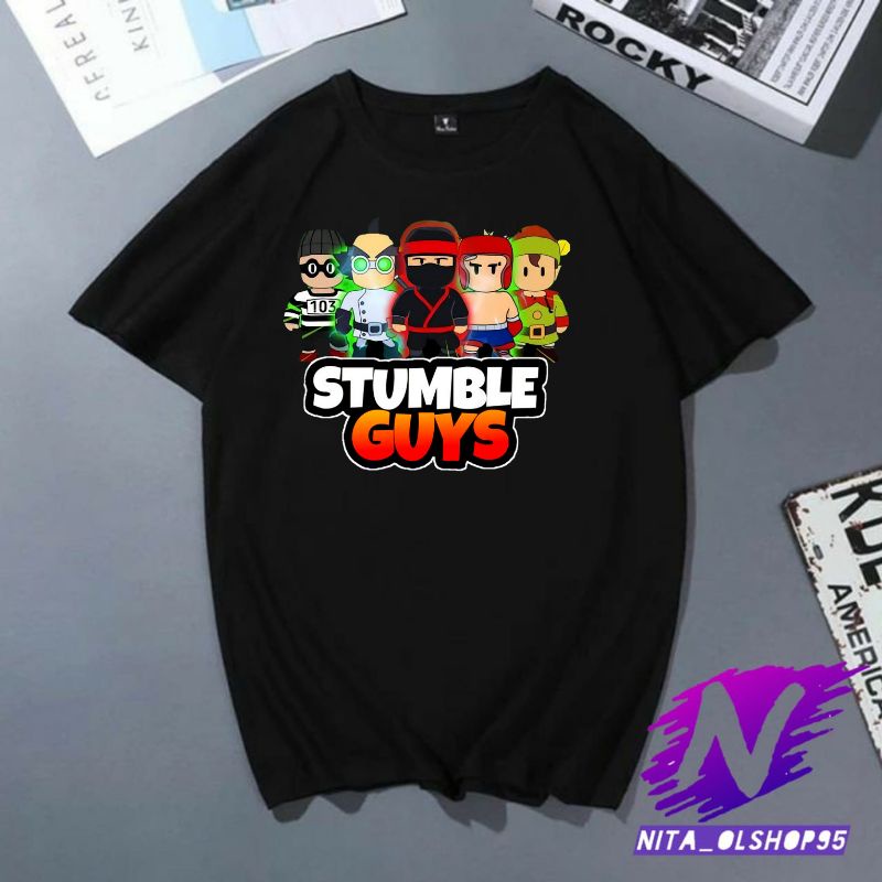 kaos anak stumble guys baju anak stumble guys premium stumble guys