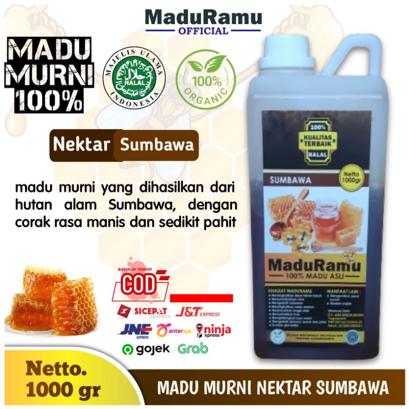 

MADU MURNI ASLI NEKTAR SUMBAWA PURE NATURAL HONEY ALAM IMUNITAS