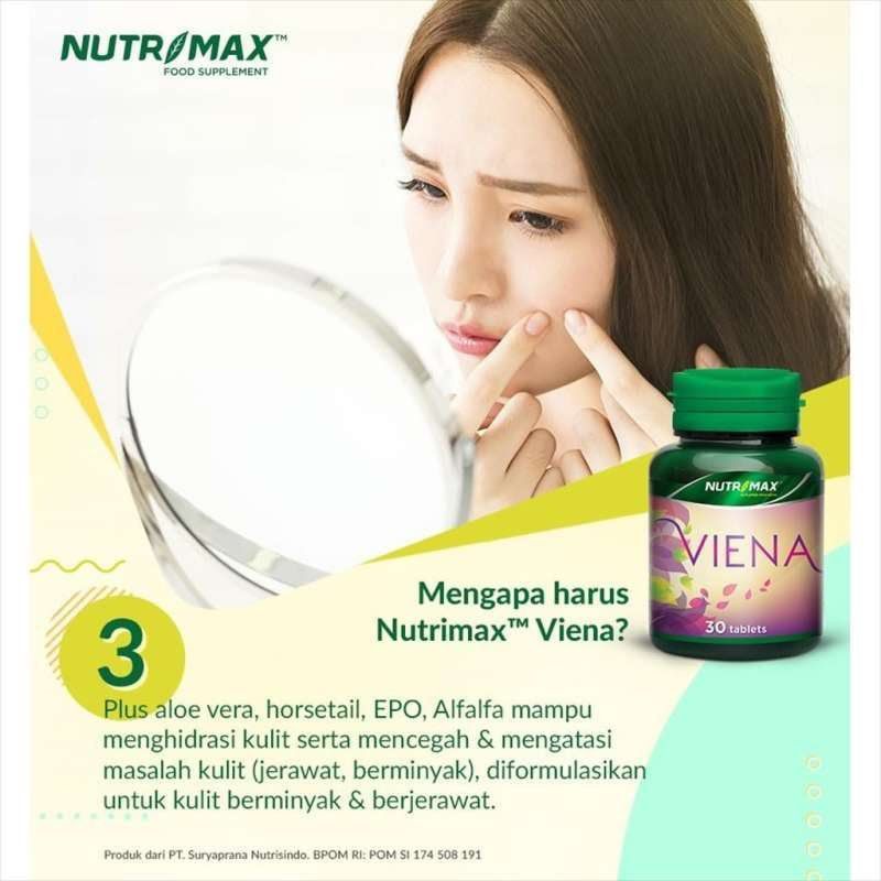 NUTRIMAX VIENA || VIENNA || VIENA ||  NUTRIMAX VIENA VITAMIN OBAT KESEHATAN KULIT KERING WAJAH BERJERAWAT