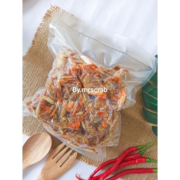 BABY CRAB FROZEN KEMASAN VAKUM 250GR SIAP GORENG  KEPITING FROZEN CRISPY HALAL NIMAT BERGIZI CRAB KRIPS